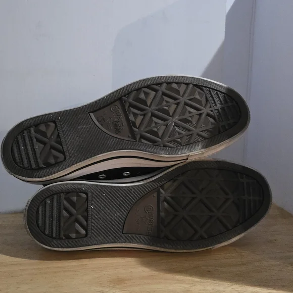 Unisex Chuck Taylor Converse All Star Black High-Top Sneakers - Picture 9 of 11